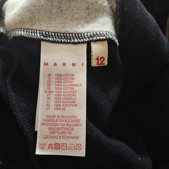 Marni Colorblock All Over Logo Print Full Zip Hoodie - Picture 7 of 8